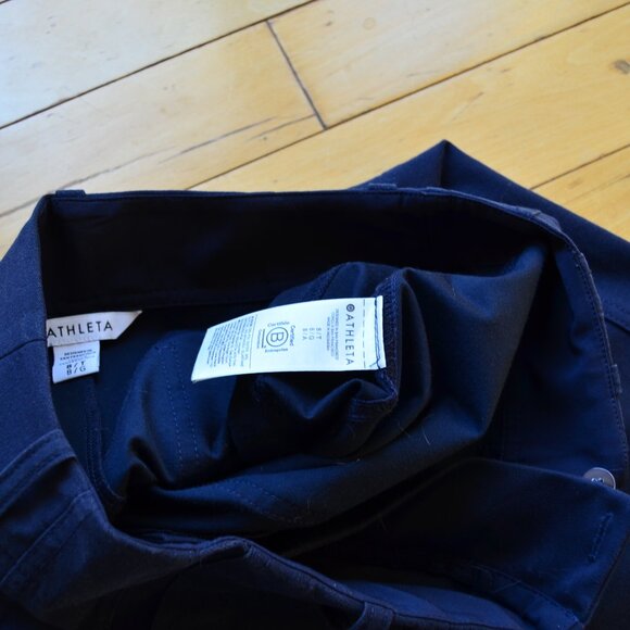 Athleta - Skyline High Rise Barrel Leg Pant Navy Blue Size 8 - Picture 11 of 14